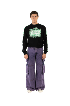 Aries Acid Wash Low Rise Cargo Pant