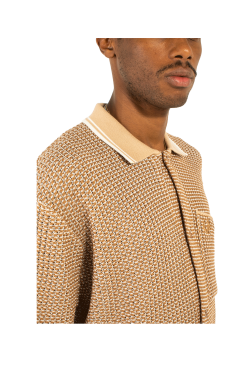 Fred Perry Two Colour Knit Shirt X Raf Simons -Outlet Totes Store K3850 42560 5