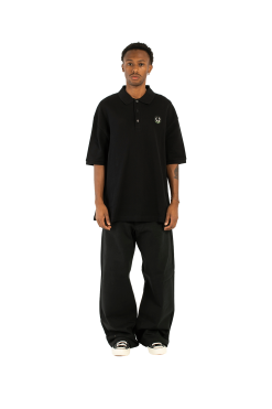 Fred Perry Oversized Printed Polo Shirt X Raf Simons