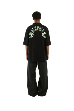 Fred Perry Oversized Printed Polo Shirt X Raf Simons -Outlet Totes Store SM3102 42102 3
