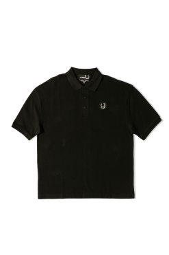 Fred Perry Oversized Printed Polo Shirt X Raf Simons -Outlet Totes Store SM3102 42102 7