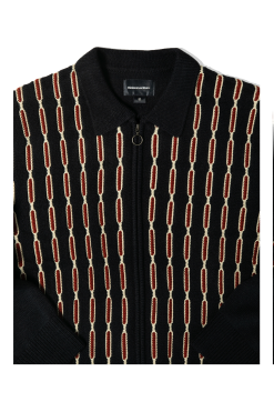 Thisisneverthat Chain Zip Up Polo -Outlet Totes Store TN223KKNCK03NVY 5