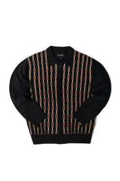 Thisisneverthat Chain Zip Up Polo -Outlet Totes Store TN223KKNCK03NVY 7